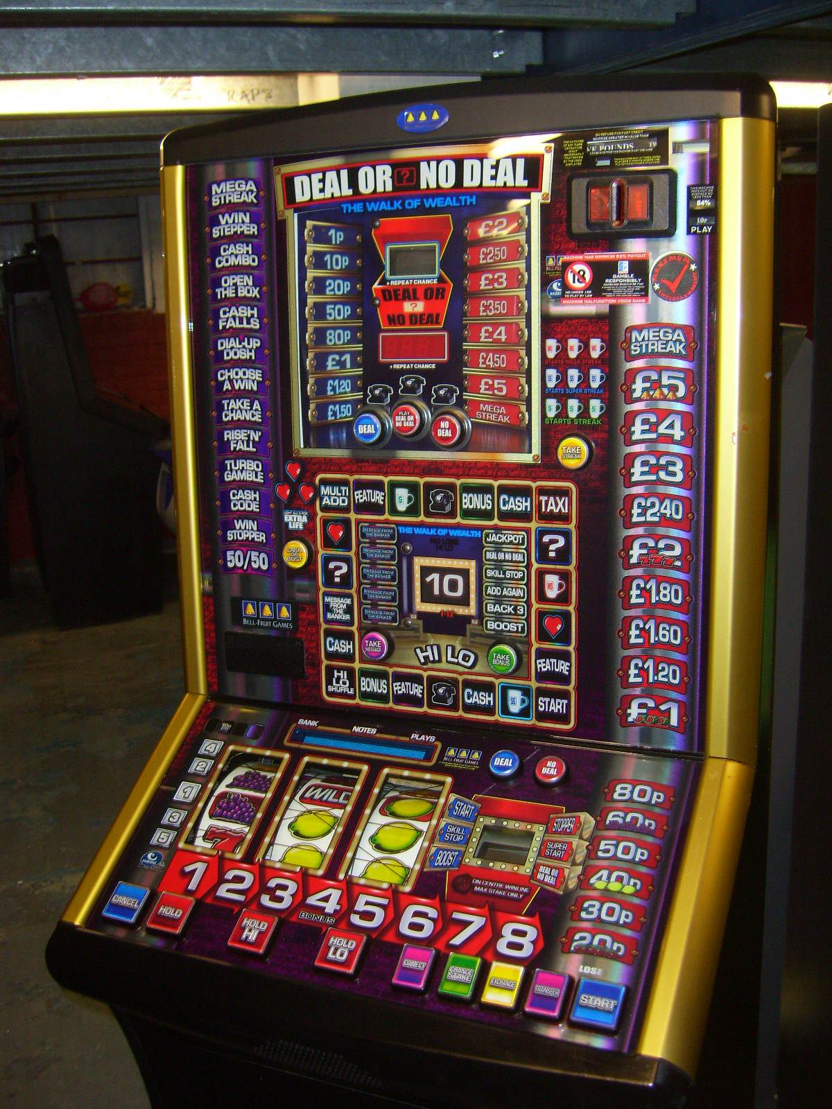 Deal or no deal fruit machines for sale